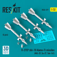 R-27EP (AA-10 Alamo-F) missiles (4 pcs) (MiG-29, Su-27,...