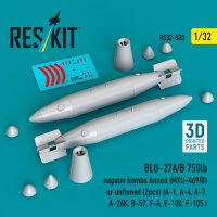 BLU-27A/B 750lb napalm bombs finned (MXU-469/B) or...