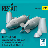 BLU-27A/B 750lb napalm bombs finned (MXU-469/B) or...