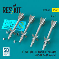 R-27ET (AA-10 Alamo-D) missiles (4 pcs) (MiG-29, Su-27,...