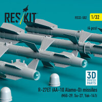 R-27ET (AA-10 Alamo-D) missiles (4 pcs) (MiG-29, Su-27,...