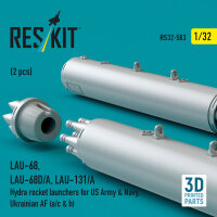 LAU-68, LAU-68D/A, LAU-131/A Hydra rocket launchers for US Army & Navy, Ukrainian AF (a/c & h) (2 pcs) (3D Printed)