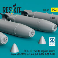 BLU-1B (750 lb) napalm bombs finned MXU-393/B (4 pcs)...