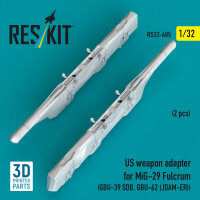 US weapon adapter for MiG-29 Fulcrum (2 pcs) (GBU-39 SDB, GBU-62 (JDAM-ER)) (3D Printed)