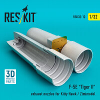 F-5E Tiger II exhaust nozzles for Kitty Hawk / Zimimodel...