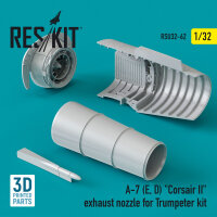 A-7 (E, D) Corsair II exhaust nozzle for Trumpeter kit