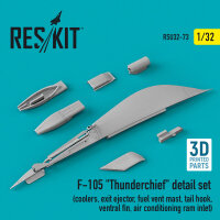F-105 Thunderchief detail set (coolers, exit ejector,...