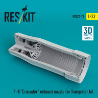 F-8 Crusader exhaust nozzle for Trumpeter kit (3D Printed)