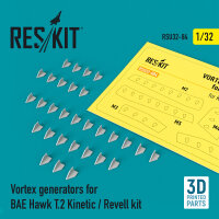 Vortex generators for BAE Hawk T.2 Kinetic / Revell kit...
