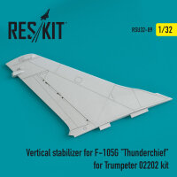 Vertical stabilizer for F-105G Thunderchief for Trumpeter...