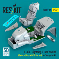 F-35A Lightning II late cockpit (Basic edition with 3D...