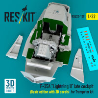 F-35A Lightning II late cockpit (Basic edition with 3D...