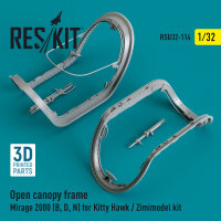 Open canopy frame Mirage 2000 (B,D,N) for Kitty Hawk /...