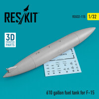 610 gallon fuel tank for F-15 (1 pcs) (3D Printed)