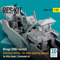 Mirage 2000D cockpit (Detailed edition) for Kitty Hawk /...