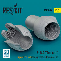 F-14A Tomcat open & closed exhaust nozzles Trumpeter...