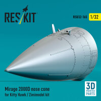 Mirage 2000D nose cone for Kitty Hawk / Zimimodel kit (3D...