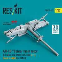 AH-1G Cobra main rotor with dust and debris deflector...