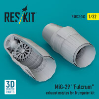 MiG-29 Fulcrum exhaust nozzles for Trumpeter kit (3D...