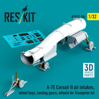 A-7E Corsair II air intakes, wheel bays, landing gears,...