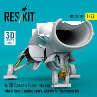 A-7D Corsair II air intakes, wheel bays, landing gears,...