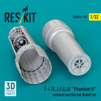 F-4 (E, J, F, G, S) Phantom II exhaust nozzles for Revell...