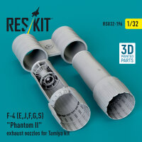 F-4 (E, J, F, G, S) Phantom II exhaust nozzles for Tamiya...