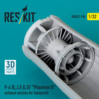 F-4 (E, J, F, G, S) Phantom II exhaust nozzles for Tamiya kit (3D Printed)