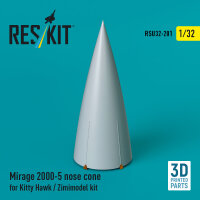 Mirage 2000-5 nose cone for Kitty Hawk / Zimimodel kit...