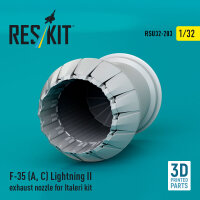 F-35 (A, ?) Lightning II exhaust nozzle for Italeri kit (3D Printed)
