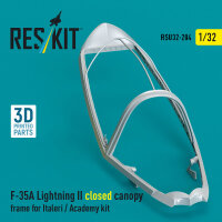 F-35A Lightning II closed canopy frame for Italeri /...