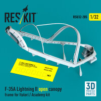F-35A Lightning II open canopy frame for Italeri /...