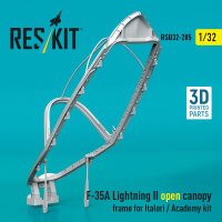 F-35A Lightning II open canopy frame for Italeri /...