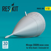 Mirage 2000N nose cone for Kitty Hawk / Zimimodel kit (3D Printed)