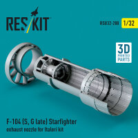 F-104 (S, G late) Starfighter exhaust nozzle for Italeri...