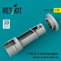 F-104 (S, G late) Starfighter exhaust nozzle for Italeri...