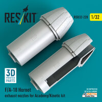 F/A-18 Hornet exhaust nozzles for Academy/Kinetic kit (3D...