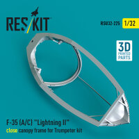 F-35 (A/C) Lightning II close canopy frame for Trumpeter...