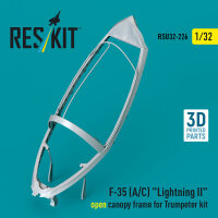F-35 (A/C) Lightning II open canopy frame for Trumpeter...