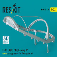 F-35 (A/C) Lightning II open canopy frame for Trumpeter...