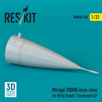 Mirage 2000B nose cone for Kitty Hawk / Zimimodel kit (3D...