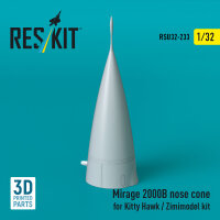 Mirage 2000B nose cone for Kitty Hawk / Zimimodel kit (3D...