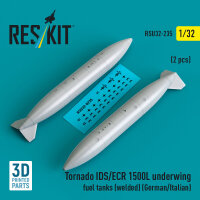 Tornado IDS/ECR 1500L underwing fuel tanks (welded)...