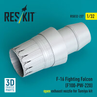 F-16 Fighting Falcon (F100-PW-220) open exhaust nozzle...