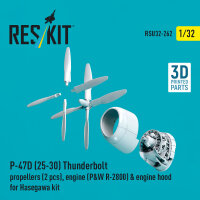 P-47D (25-30) Thunderbolt propellers (2 pcs), engine...