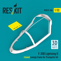 F-35B Lightning II closed canopy frame (3D Printed) for...
