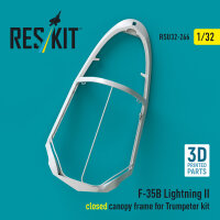 F-35B Lightning II closed canopy frame (3D Printed) for...