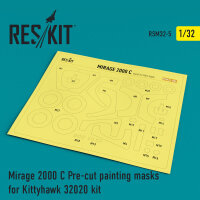 Mirage 2000C Pre-cut painting masks for KittyHawk 32020 kit