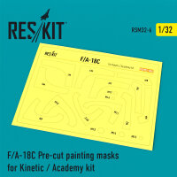 F/A-18C Hornet Pre-cut painting masks for Kinetic /...