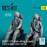 USAF F-111 pilots sitting in seats (2 pcs) for RESKIT...